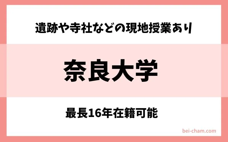 奈良大学 通信教育部|遺跡や寺社での現地授業+最長16年在籍可能な文化財歴史学科を持つ通信制大学